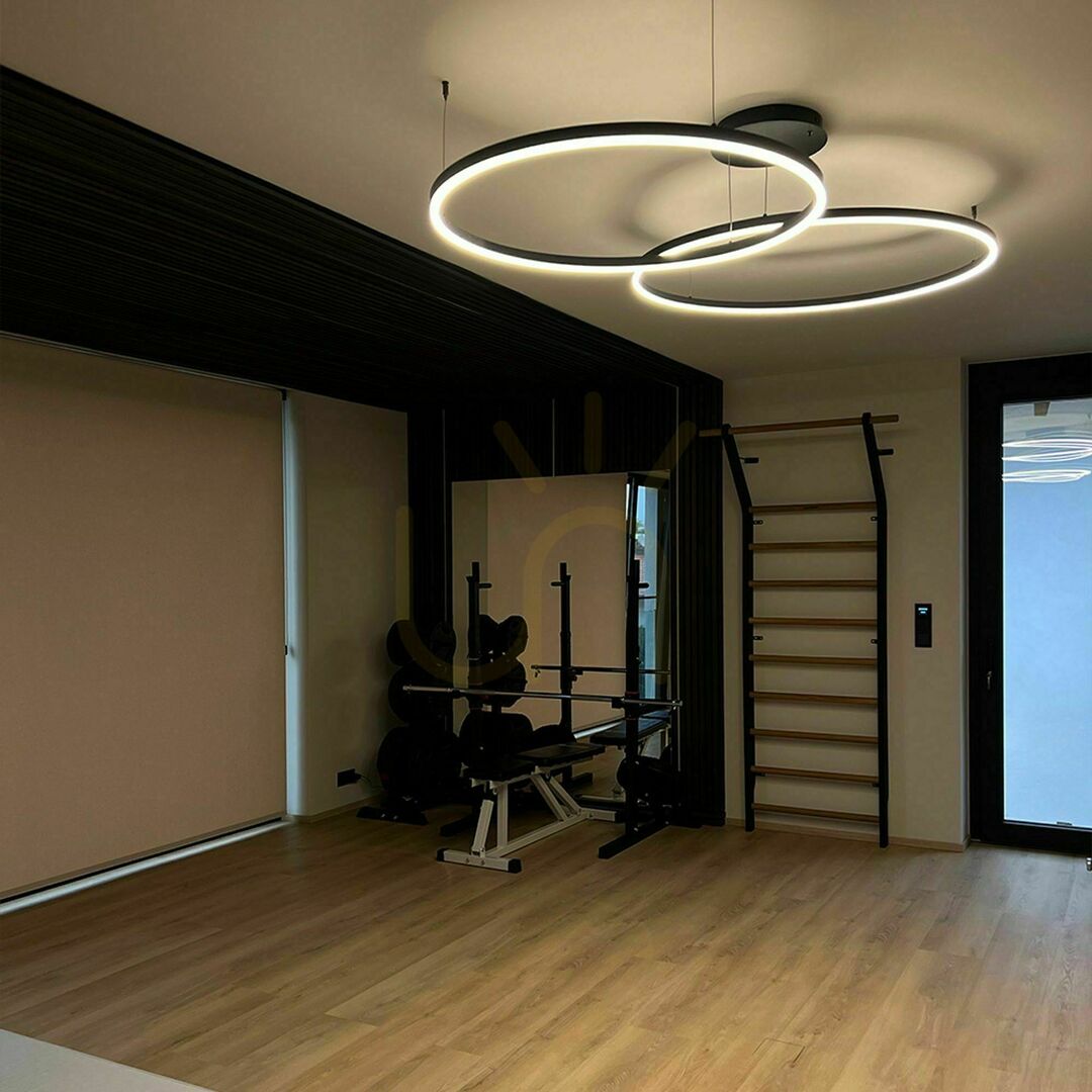 Show s.luce Ring LED Pendelleuchte 2-flammig schwarz 100 cm dimmbar s.luce Ring LED Pendelleuchte 2-flammig schwarz 100 cm dimmbar