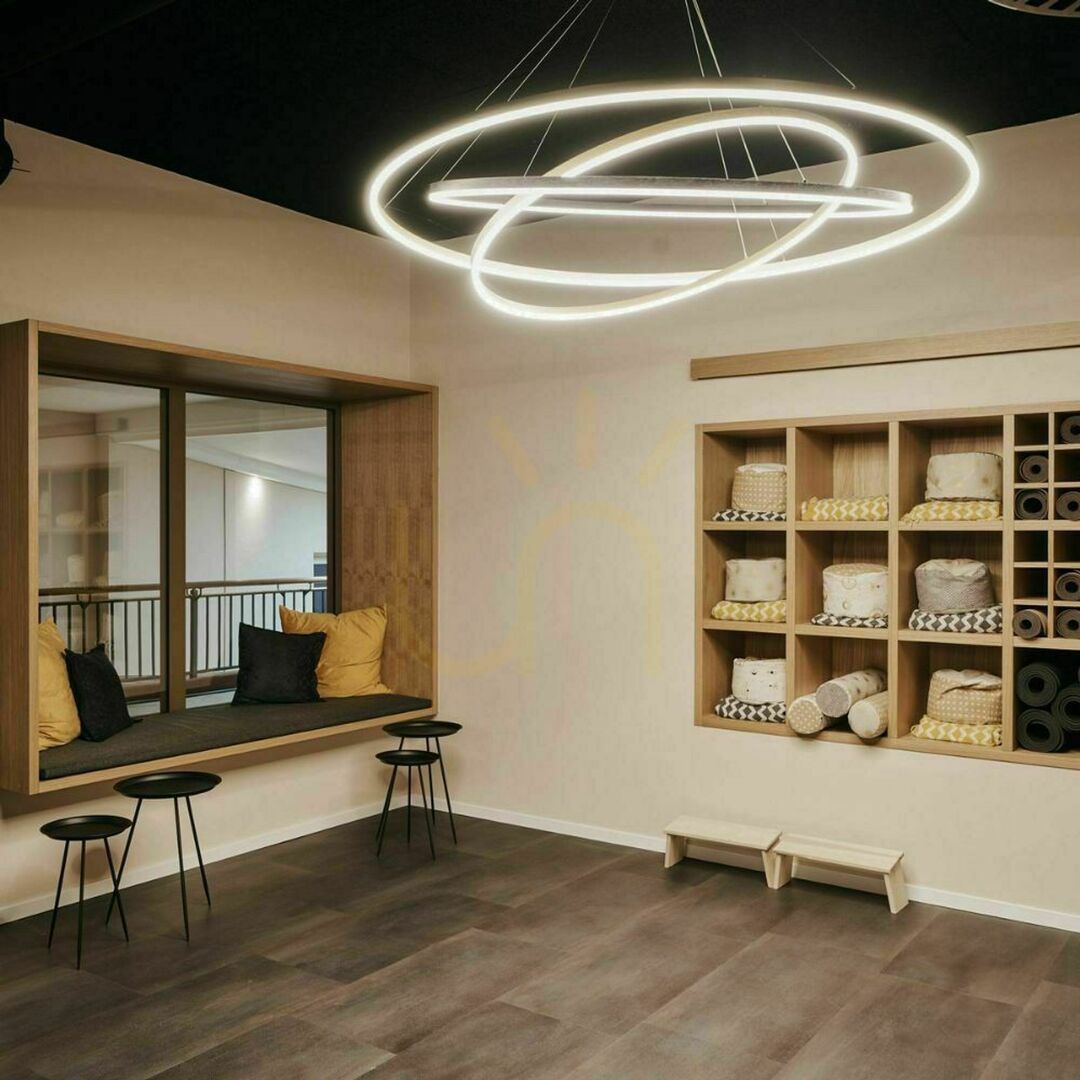 Preview s.luce Ring LED Pendelleuchte 3-flammig weiß rund modern 3000K drehbar s.luce Ring LED Pendelleuchte 3-flammig weiß rund modern 3000K drehbar
