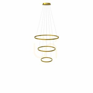 s.luce Ring LED 3-Light Chandelier Black 150 cm Dimmable Modern small 11