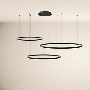 s.luce Ring LED 3-Light Chandelier Silver 100/80/60 cm Modern Minimalist 7 s.luce Ring LED 3-Light Chandelier Silver 100/80/60 cm Modern Minimalist small 7
