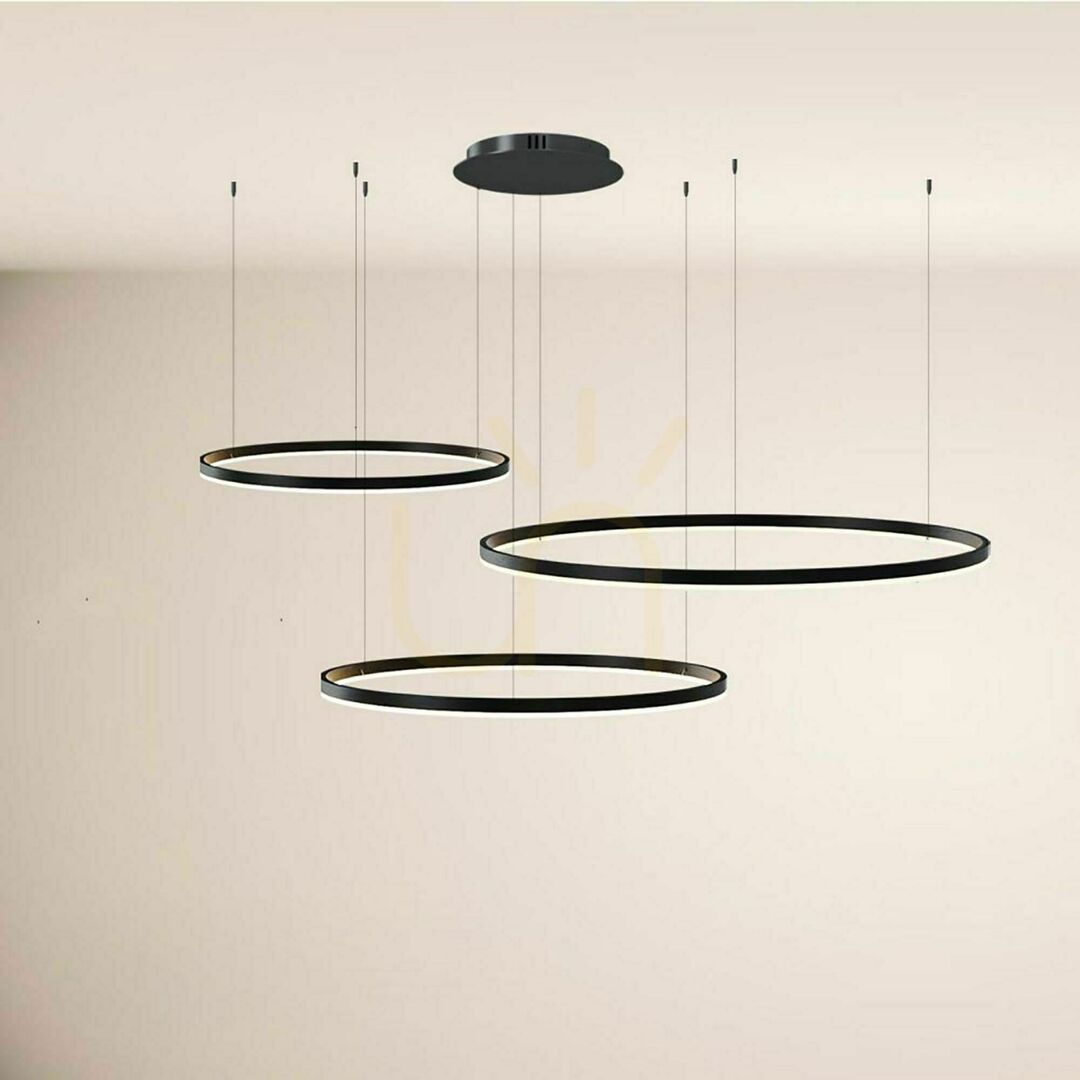 Preview s.luce Ring LED 3-Light Chandelier Silver 100/80/60 cm Modern Minimalist s.luce Ring LED 3-Light Chandelier Silver 100/80/60 cm Modern Minimalist