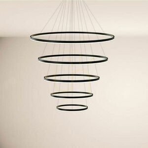 s.luce Ring LED 5-Light Golden Round Pendant Light 1 s.luce Ring LED 5-Light Golden Round Pendant Light small 1