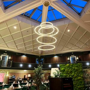 s.luce Ring LED 5-Light Golden Round Pendant Light 5 s.luce Ring LED 5-Light Golden Round Pendant Light small 5