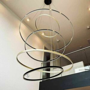 s.luce Ring LED Pendant Light 5-Light Silver 3000K Dimmable Round 10 s.luce Ring LED Pendant Light 5-Light Silver 3000K Dimmable Round small 10