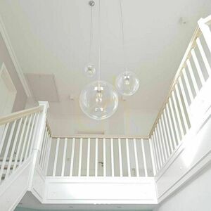s.luce Orb Modular 3-Light Chandelier White Glass Black Suspension small 13