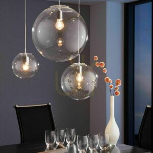 s.luce Orb 3-light copper glass chandelier small 0