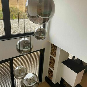 s.luce Orb 5-flammiger Pendelleuchter aus Glas und Metall in Kupfer 8 s.luce Orb 5-flammiger Pendelleuchter aus Glas und Metall in Kupfer small 8