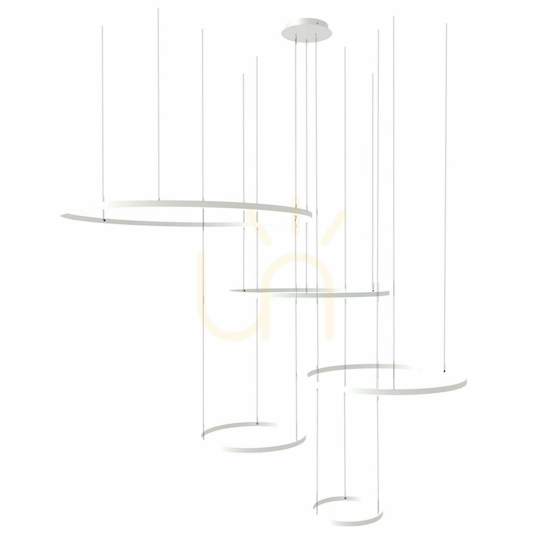 Preview s.luce Ring LED 5-Light Black Round Pendant Chandelier s.luce Ring LED 5-Light Black Round Pendant Chandelier