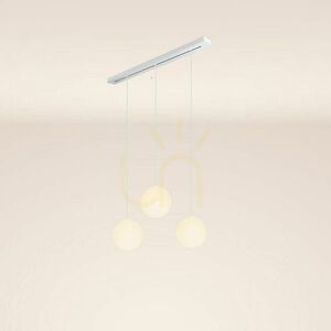 s.luce Orb Smoky Glass 3-Light Pendant Light Ø30 cm small 12