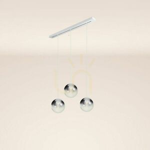 s.luce Orb 3-Light Gold Glass Pendant Light Ø30 cm small 14