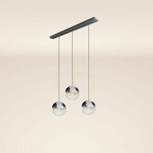 s.luce Orb 3-Light Gold Glass Pendant Light Ø30 cm small 8