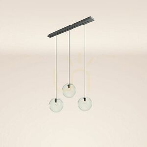 s.luce Orb 3-Light Smoky Glass Pendant Light Ø30 cm small 5