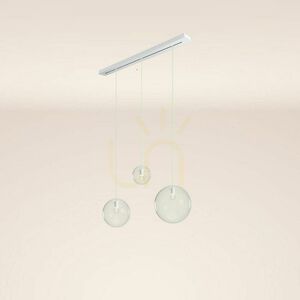 s.luce Orb 3-Light Gold Glass Chandelier Ø20/30/40 cm small 13