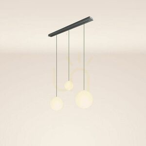 s.luce Orb 3-Light Gold Glass Chandelier Ø20/30/40 cm small 5