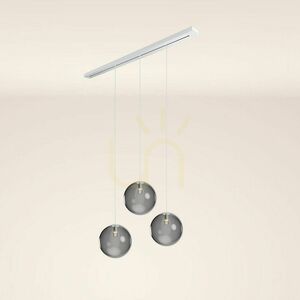 s.luce Orb 3-flammiger Glas-Hängeleuchter Rauchgrau Ø40 cm E27 small 13