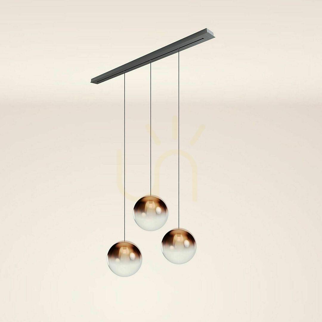 Show s.luce Orb 3-flammiger Glas Pendelleuchter rund 40 cm E27 dimmbar s.luce Orb 3-flammiger Glas Pendelleuchter rund 40 cm E27 dimmbar