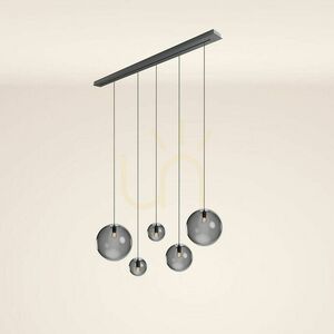 s.luce Orb 5-Light Glass Pendant Chandelier for Dining Room small 11