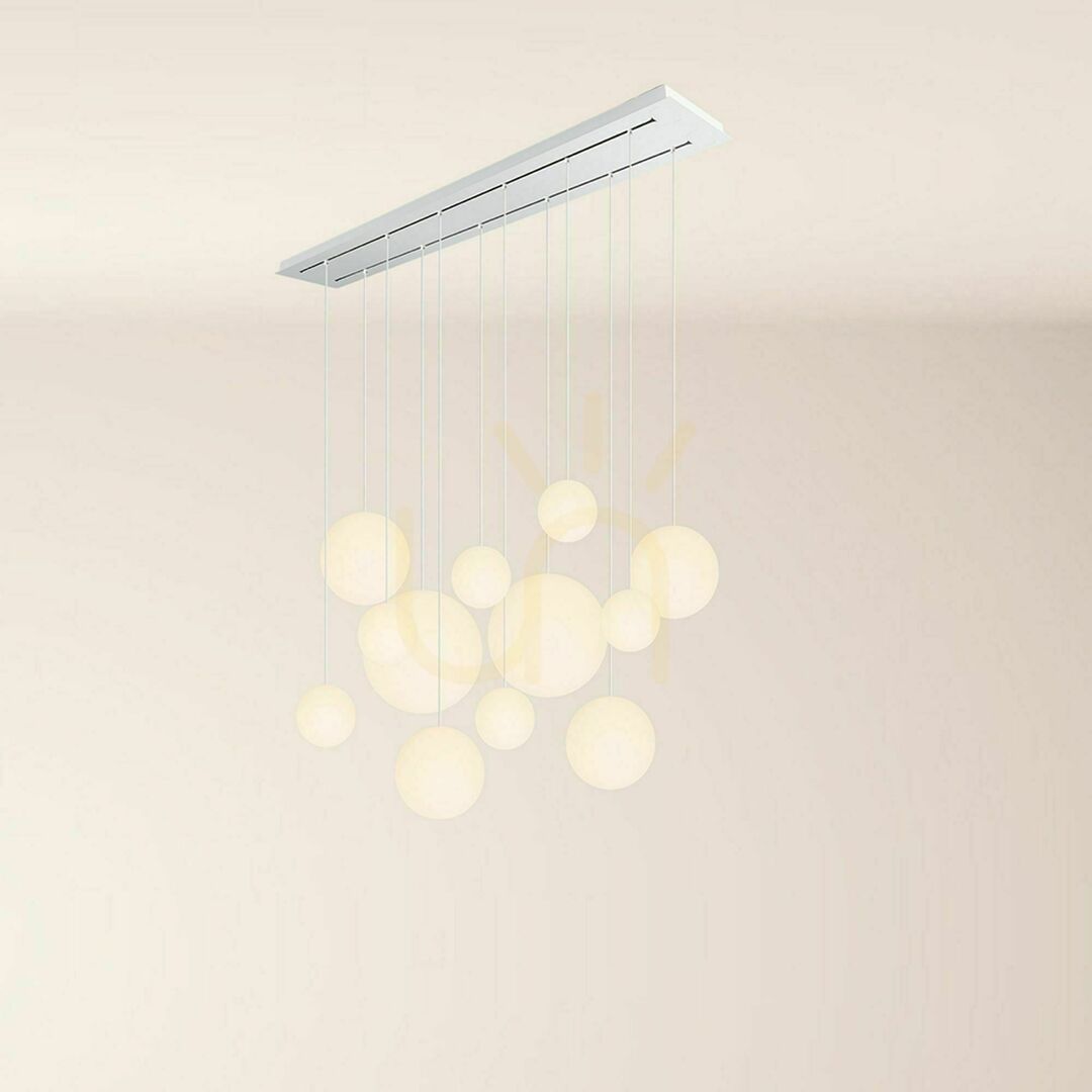 Show s.luce Orb 12-flammige Hängeleuchte Gold Glas Modern 160 cm s.luce Orb 12-flammige Hängeleuchte Gold Glas Modern 160 cm