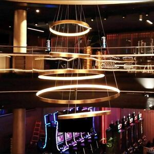 s.luce Ring LED Pendant Light Silver Ø 230 cm Dimmable Round Minimalist small 2