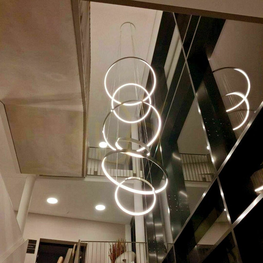 Show s.luce Ring LED Pendant Light Golden 200 cm Dimmable s.luce Ring LED Pendant Light Golden 200 cm Dimmable