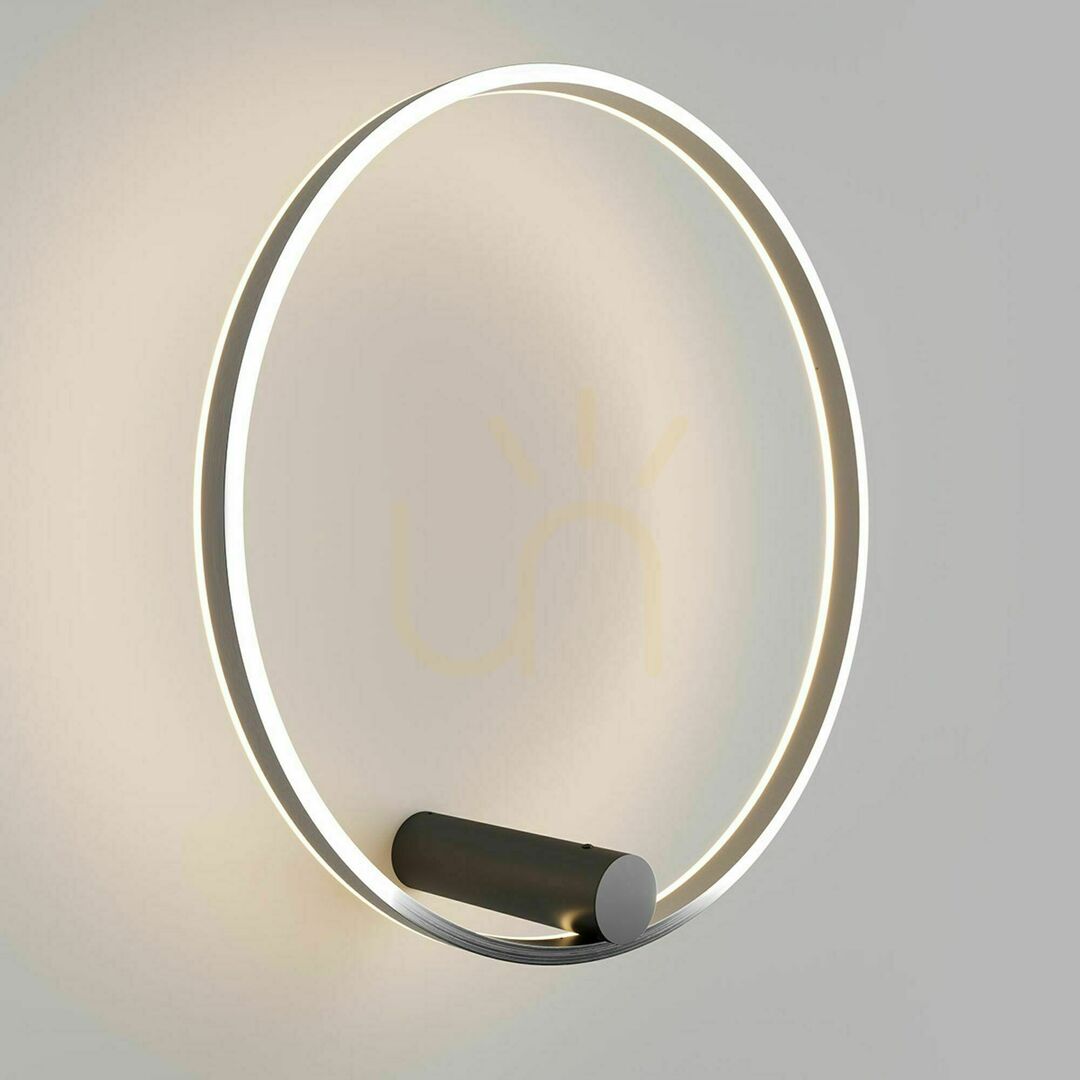 Show s.luce Ring Air LED Deckenleuchte Ø 60 cm Silber dimmbar warmweiß s.luce Ring Air LED Deckenleuchte Ø 60 cm Silber dimmbar warmweiß