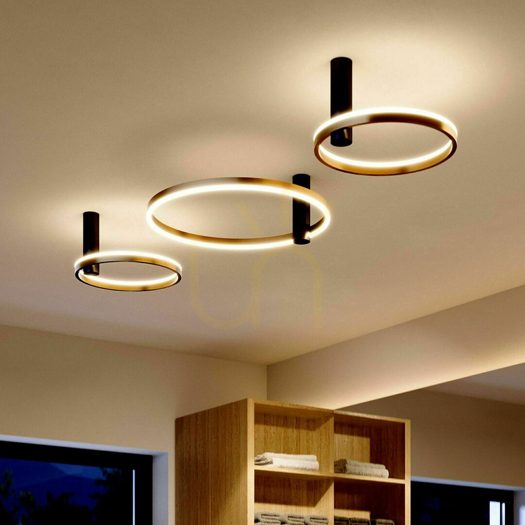Check s.luce Ring Air LED Deckenleuchte Ø 60 cm Silber dimmbar warmweiß s.luce Ring Air LED Deckenleuchte Ø 60 cm Silber dimmbar warmweiß