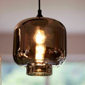 s.luce Velo Glass Pendant Light Brown 18 cm Cylindrical E27 12 s.luce Velo Glass Pendant Light Brown 18 cm Cylindrical E27 small 12