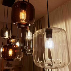 s.luce Velo Glass Pendant Light Brown 18 cm Cylindrical E27 6 s.luce Velo Glass Pendant Light Brown 18 cm Cylindrical E27 small 6