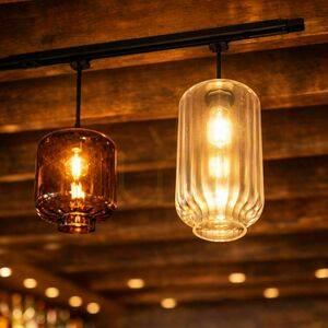 s.luce Velo Smoke Glass Pendant Light Ø 18 cm E27, 150 cm suspension small 9