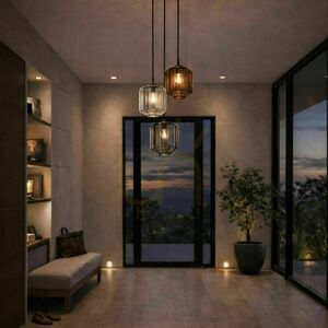 s.luce Velo Glass Pendant Light Transparent 18 cm E27 Modern small 1