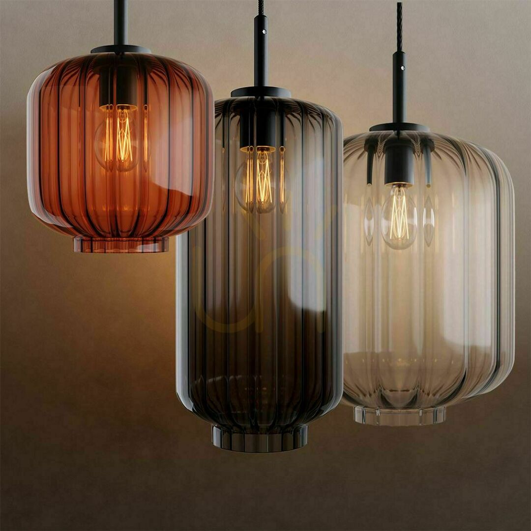 Check s.luce Velo Smoky Glass Pendant Light 25 cm Cylindrical Modern E27 s.luce Velo Smoky Glass Pendant Light 25 cm Cylindrical Modern E27
