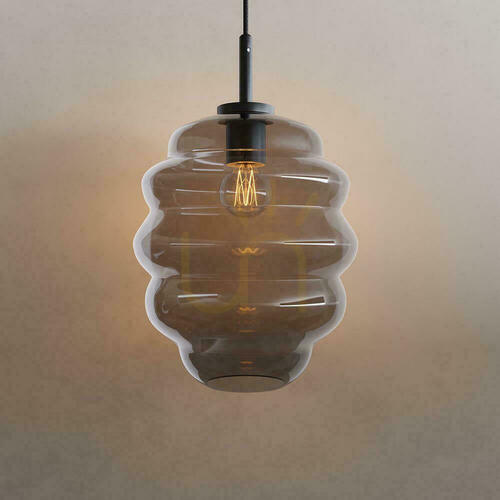 Check s.luce Echos Smoky Glass Pendant Light 25 cm E27