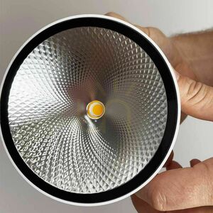 Outdoor Ceiling Light s.luce Santa LED White IP65 Round 13 cm Swivel small 4
