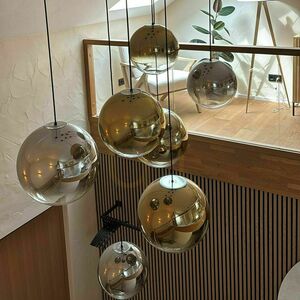 s.luce Orb Glass Pendant Light White 20 cm E27 500 cm Cabled small 11