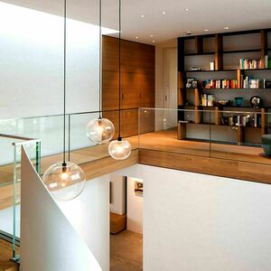 s.luce Orb Glass Pendant Light White 20 cm E27 500 cm Cabled small 5