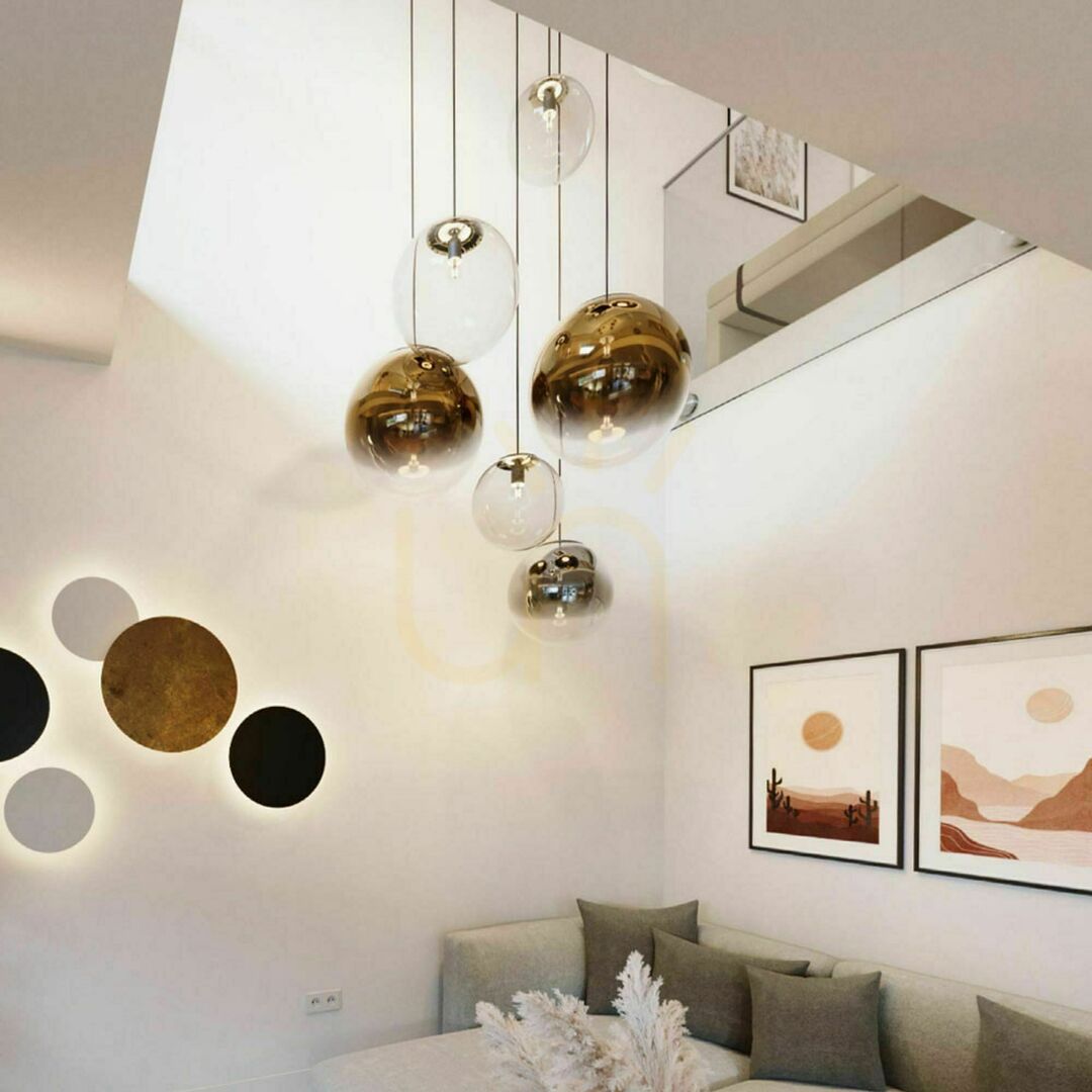 View s.luce Orb Glass Pendant Light Copper 50 cm Round Modern s.luce Orb Glass Pendant Light Copper 50 cm Round Modern