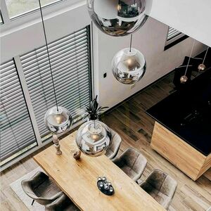 s.luce Orb Smoky Glass Pendant Light 20 cm E27 Round Modern small 2