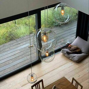 s.luce Orb Smoky Glass Pendant Light 20 cm E27 Round Modern small 4