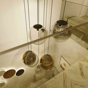 s.luce Orb Smoky Glass Pendant Light 20 cm E27 Round Modern small 6