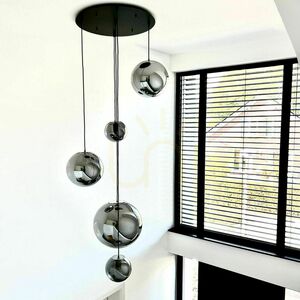 s.luce Orb Glass Pendant Light Gold 40 cm E27 Modern small 9