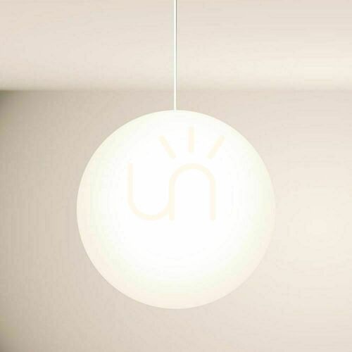 Check s.luce Orb Glass Ball Pendant Light White 50 cm