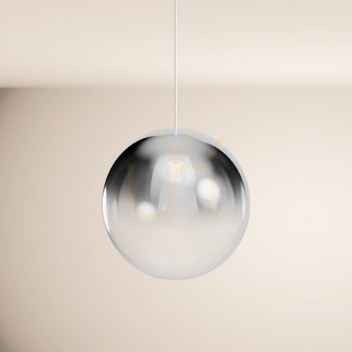 Check s.luce Orb smoky glass pendant light 40 cm round modern E27