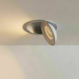 Recessed LED Spotlight s.luce Santa Deep Silver 11W 4000K Dimmable Round small 4