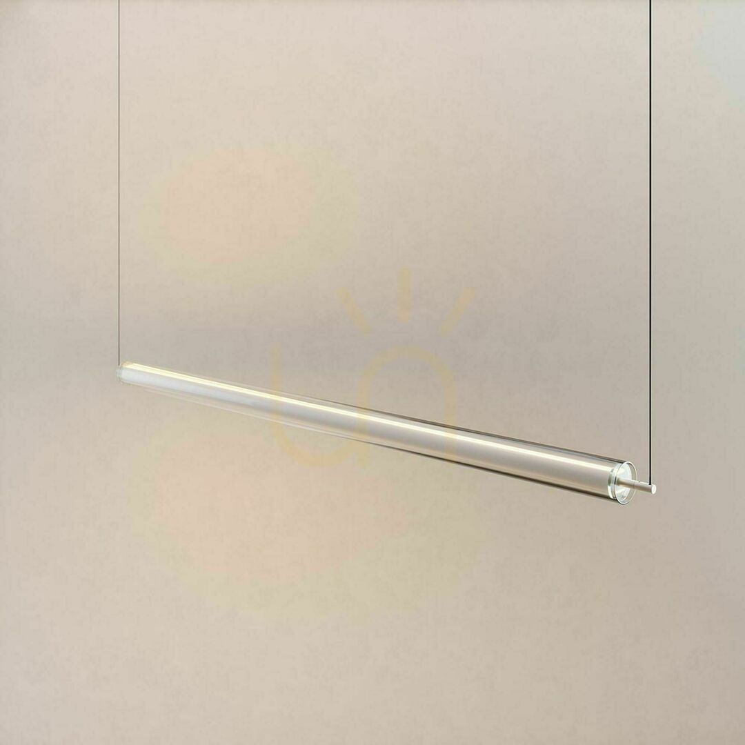 Show s.luce Ranya LED Pendelleuchte Glas Silber dimmbar mit Fernbedienung 2700K s.luce Ranya LED Pendelleuchte Glas Silber dimmbar mit Fernbedienung 2700K