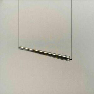 s.luce Ranya LED pendant light 160 cm, aluminium finish and smoked glass, 42 W 2700 K, with remote small 12