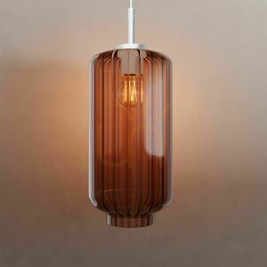 s.luce Velo Glass Pendant Light Transparent 20 cm Cylinder E27 small 7