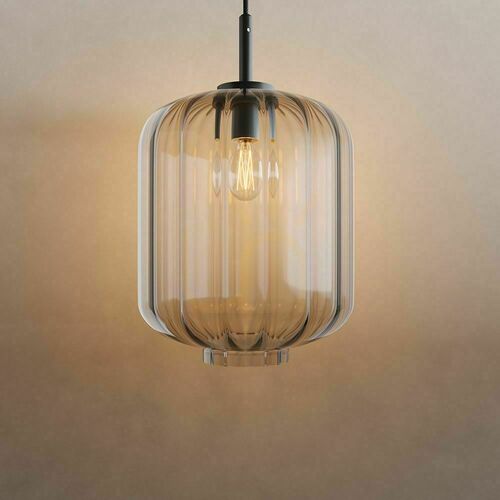 Check s.luce Velo Glass Pendant Light Transparent 25 cm E27 Minimalist 500 cm