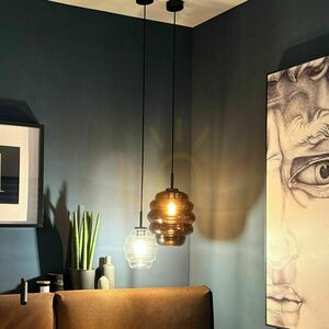 s.luce Echos Glass Pendant Light Transparent 25 cm E27 Modern small 12