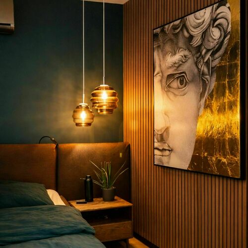 Check s.luce Echos Smoky Glass Pendant Light 18 cm E27 Modern