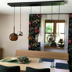s.luce Belluna 3-Light Smoky Glass Pendant Light for Dining Table 120 cm small 10